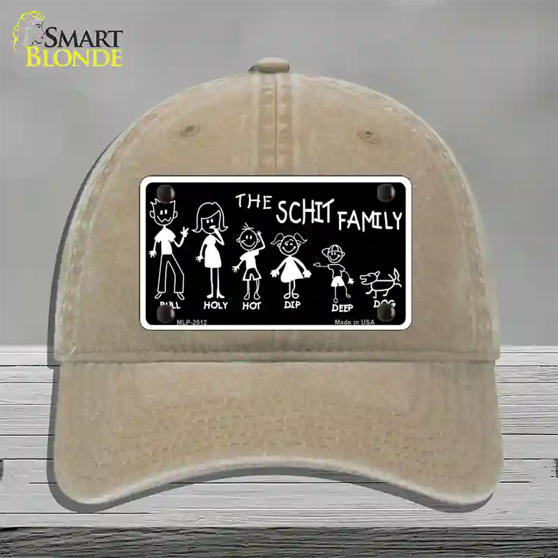 The Schit Family Novelty License Plate Hat Unconstructed Cotton / Khaki