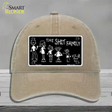 The Shit Family Novelty License Plate Hat Unconstructed Cotton / Khaki