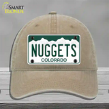 Nuggets Colorado State Novelty License Plate Hat Unconstructed Cotton / Khaki