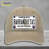 Barranquitas Novelty License Plate Hat Unconstructed Cotton / Khaki