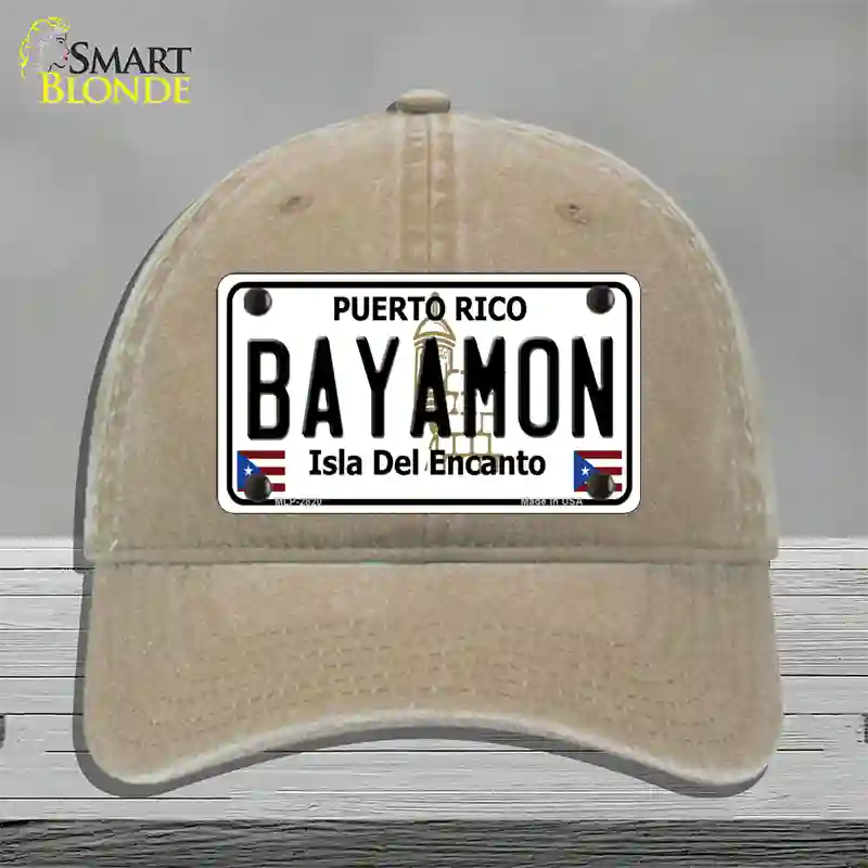 Bayamon Novelty License Plate Hat Unconstructed Cotton / Khaki