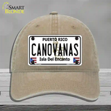 Canovanas Puerto Rico Novelty License Plate Hat Unconstructed Cotton / Khaki