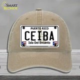 Ceiba Novelty License Plate Hat Unconstructed Cotton / Khaki