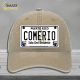 Comerio Novelty License Plate Hat Unconstructed Cotton / Khaki