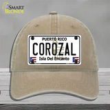 Corozal Novelty License Plate Hat Unconstructed Cotton / Khaki