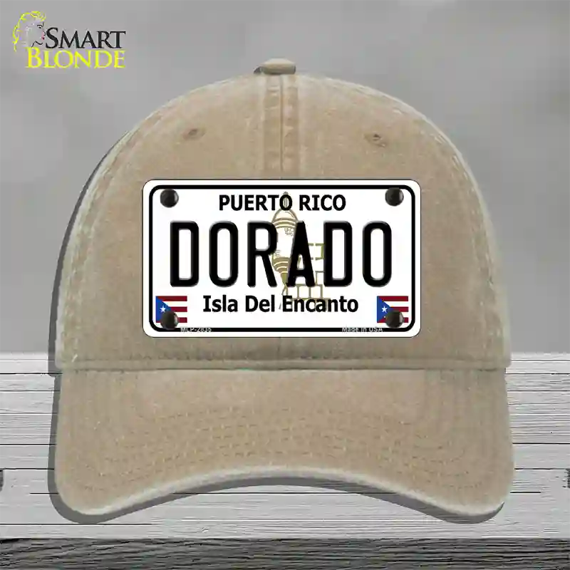 Dorado Novelty License Plate Hat Unconstructed Cotton / Khaki