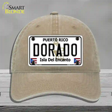 Dorado Novelty License Plate Hat Unconstructed Cotton / Khaki