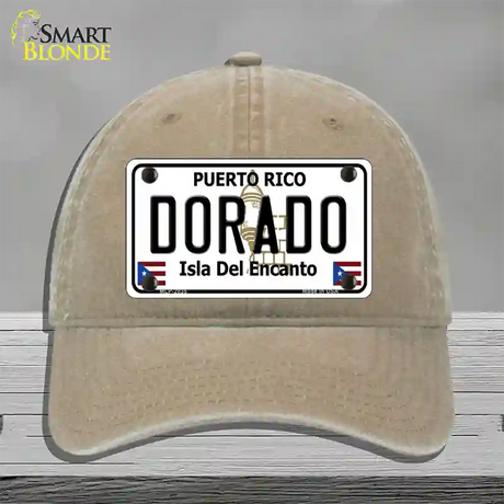 Dorado Novelty License Plate Hat Unconstructed Cotton / Khaki