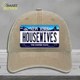 Housewives New York Novelty License Plate Hat Unconstructed Cotton / Khaki