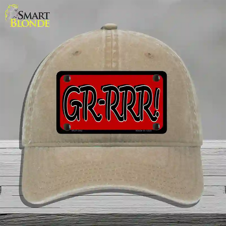 GR-RRR Novelty License Plate Hat Unconstructed Cotton / Khaki