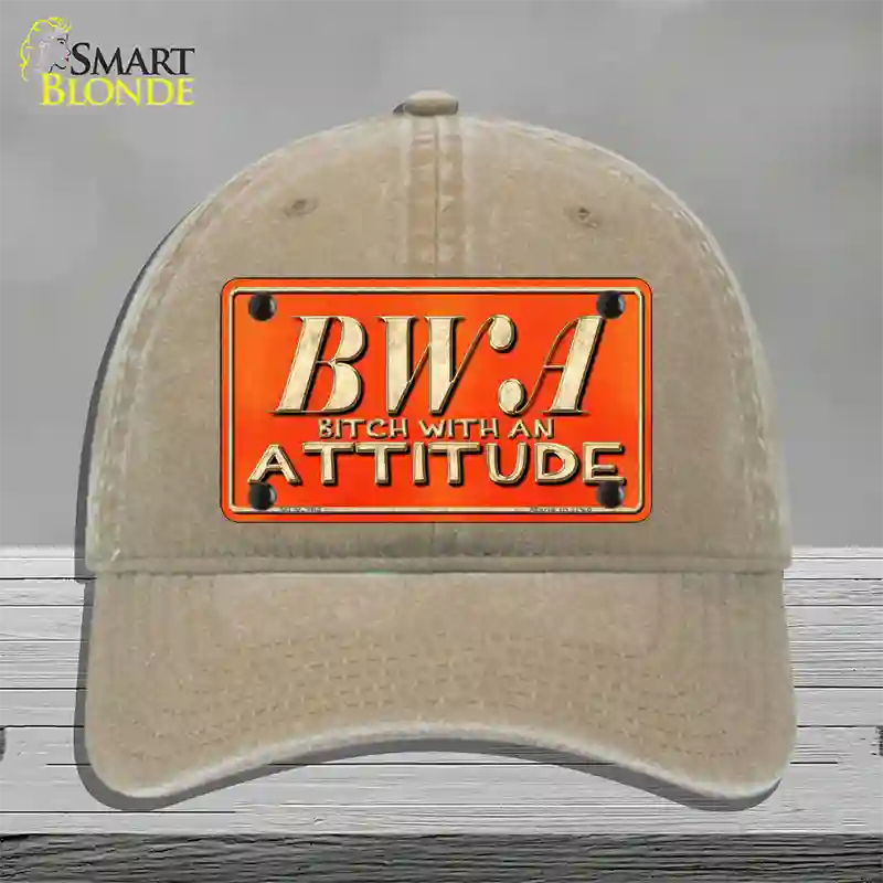 B.W.A. Novelty License Plate Hat Unconstructed Cotton / Khaki