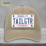 Tailgtr Washington DC Novelty License Plate Hat Unconstructed Cotton / Khaki