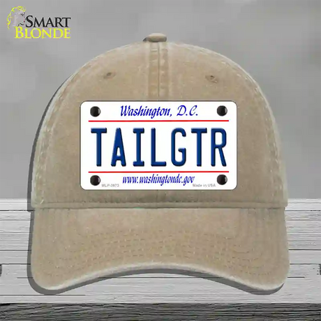 Tailgtr Washington DC Novelty License Plate Hat Unconstructed Cotton / Khaki