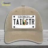 Tailgtr Georgia Novelty License Plate Hat Unconstructed Cotton / Khaki