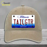 Tailgtr Illinois Novelty License Plate Hat Unconstructed Cotton / Khaki