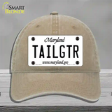 Tailgtr Maryland Novelty License Plate Hat Unconstructed Cotton / Khaki