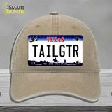 Tailgtr Texas Novelty License Plate Hat Unconstructed Cotton / Khaki