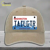 Tailgtr Washington Novelty License Plate Hat Unconstructed Cotton / Khaki