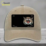 Wildcat Offset Novelty License Plate Hat Unconstructed Cotton / Khaki