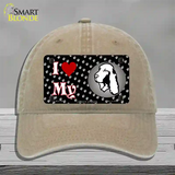 I Love My Cocker Spaniel Novelty License Plate Hat Unconstructed Cotton / Khaki