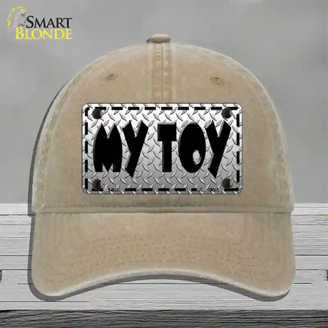 My Toy Novelty License Plate Hat Unconstructed Cotton / Khaki