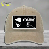 Cowboy Up License Novelty License Plate Hat Unconstructed Cotton / Khaki