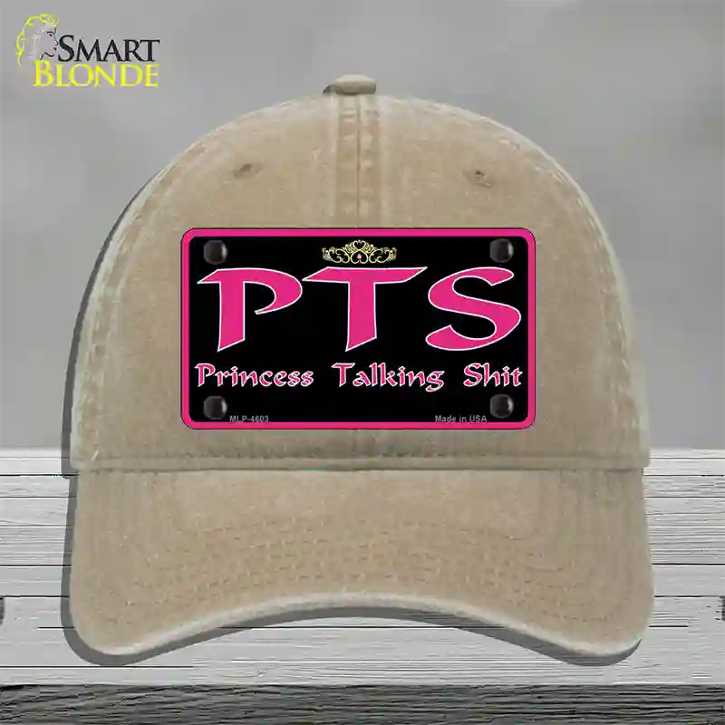 P.T.S. Novelty License Plate Hat Unconstructed Cotton / Khaki