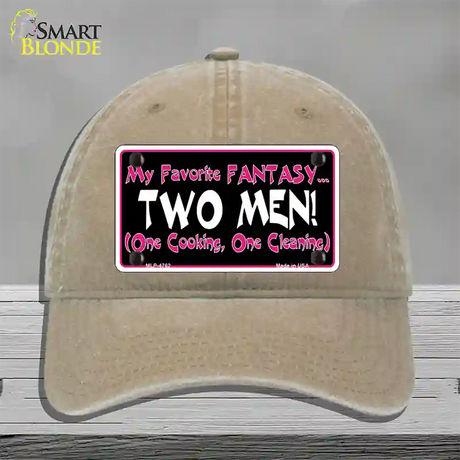 My Favorite Fantasy Novelty License Plate Hat Unconstructed Cotton / Khaki