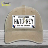 Hato Rey Puerto Rico Novelty License Plate Hat Unconstructed Cotton / Khaki