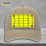 Web Yellow Novelty License Plate Hat Unconstructed Cotton / Khaki