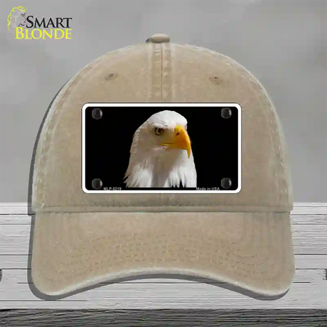 Eagle Novelty License Plate Hat Unconstructed Cotton / Khaki