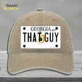 That Guy Georgia Novelty License Plate Hat Unconstructed Cotton / Khaki