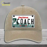 Coach Louisiana Novelty License Plate Hat Unconstructed Cotton / Khaki