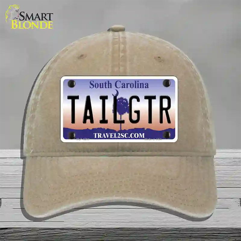 Tailgter South Carolina Novelty License Plate Hat Unconstructed Cotton / Khaki