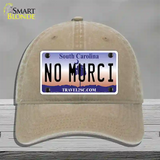 No Murci South Carolina Novelty License Plate Hat Unconstructed Cotton / Khaki