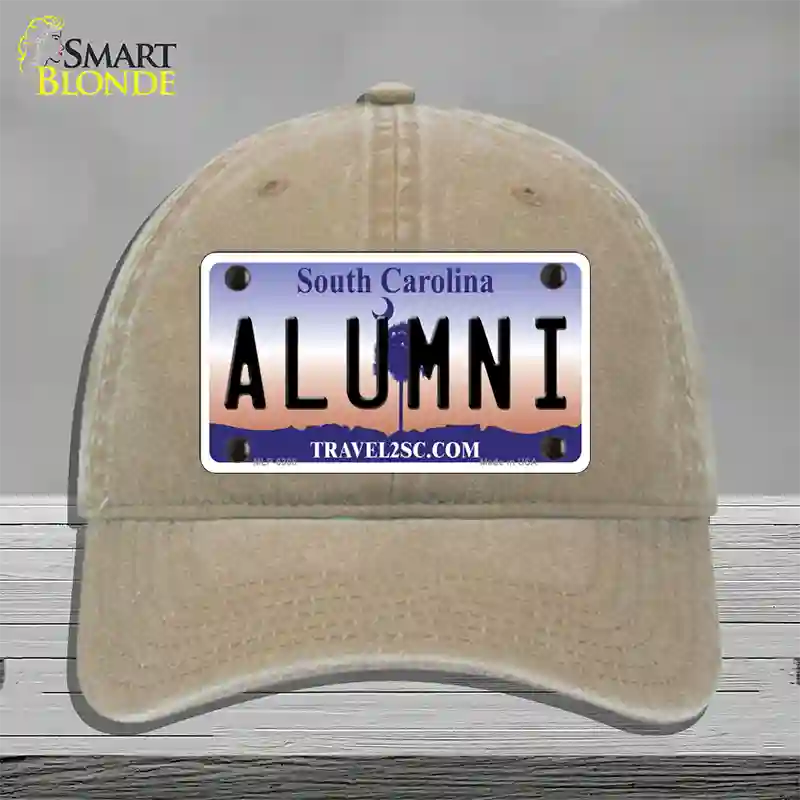 Alumni South Carolina Novelty License Plate Hat Unconstructed Cotton / Khaki