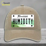 Humidity Tennessee Novelty License Plate Hat Unconstructed Cotton / Khaki