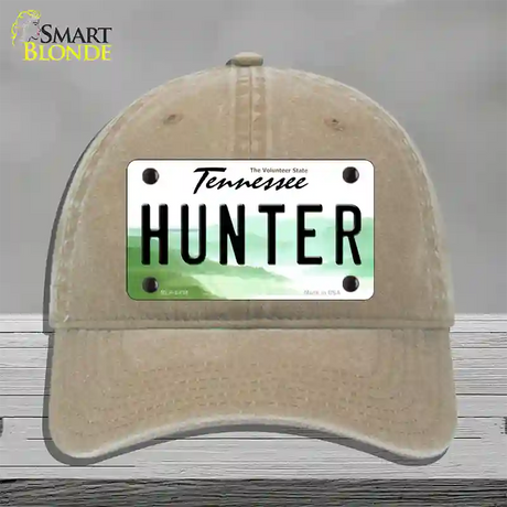 Hunter Tennessee Novelty License Plate Hat Unconstructed Cotton / Khaki