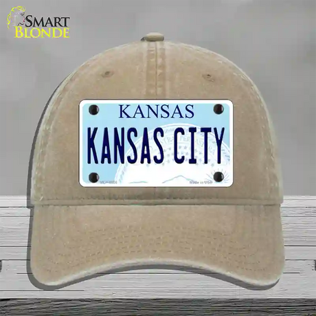 Kansas City Novelty License Plate Hat Unconstructed Cotton / Khaki