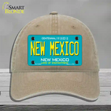 New Mexico Novelty License Plate Hat Unconstructed Cotton / Khaki