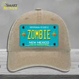 Zombie New Mexico Novelty License Plate Hat Unconstructed Cotton / Khaki