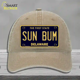 Sun Bum Delaware Novelty License Plate Hat Unconstructed Cotton / Khaki