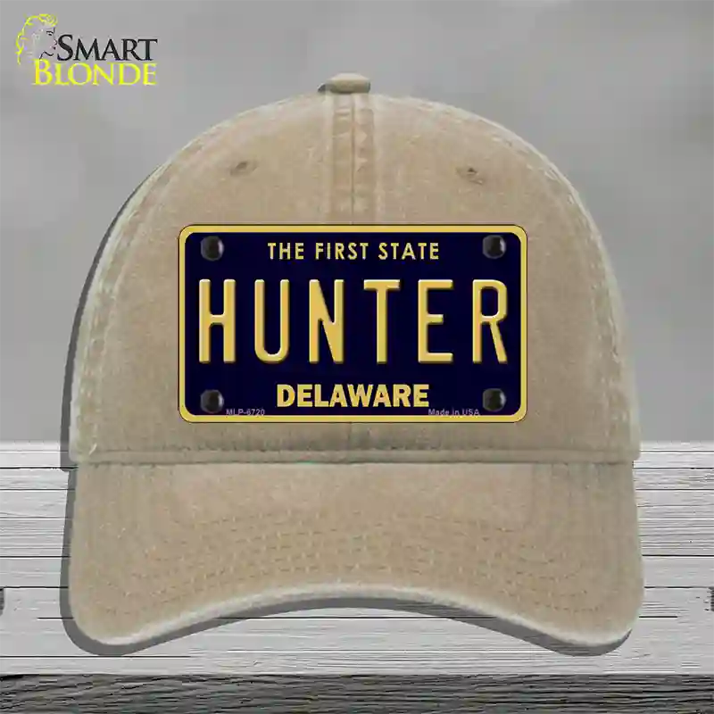 Hunter Delaware Novelty License Plate Hat Unconstructed Cotton / Khaki