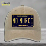 No Murci Delaware Novelty License Plate Hat Unconstructed Cotton / Khaki