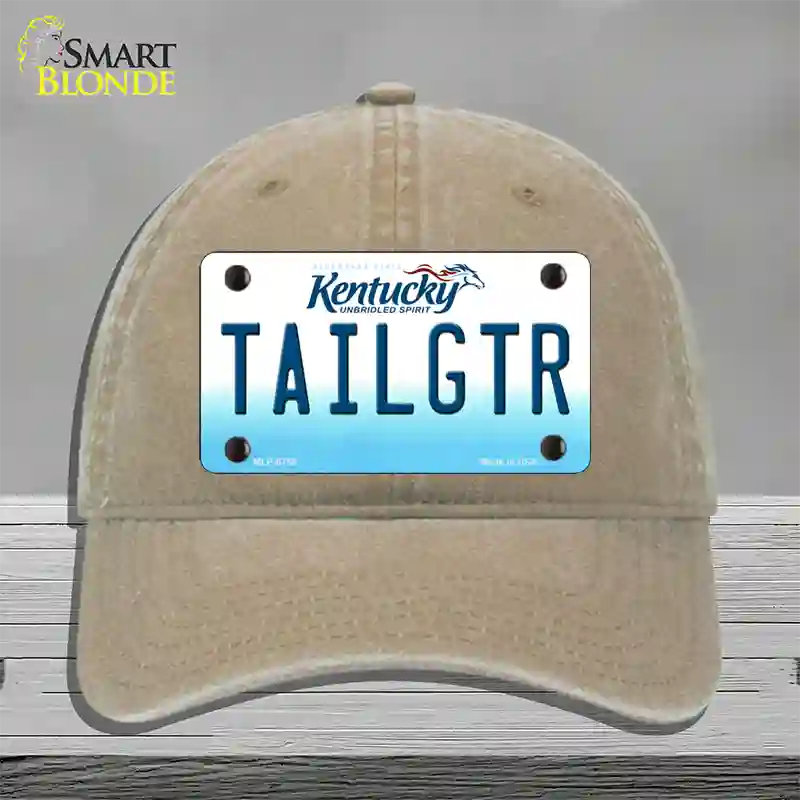 Tailgtr Kentucky Novelty License Plate Hat Unconstructed Cotton / Khaki