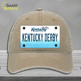 Kentucky Derby Kentucky Novelty License Plate Hat Unconstructed Cotton / Khaki