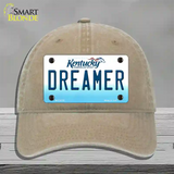 Dreamer Kentucky Novelty License Plate Hat Unconstructed Cotton / Khaki