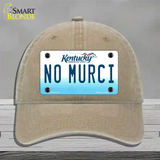 No Murci Kentucky Novelty License Plate Hat Unconstructed Cotton / Khaki