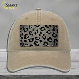 Tan Black Cheetah Oil Rubbed Novelty License Plate Hat Unconstructed Cotton / Khaki