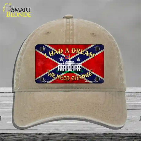 Had A Dream Novelty License Plate Hat Unconstructed Cotton / Khaki